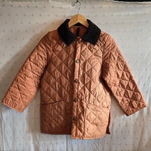 Barbour Kids Liddesdale Quilted Jacket - Warm Orange Size Large